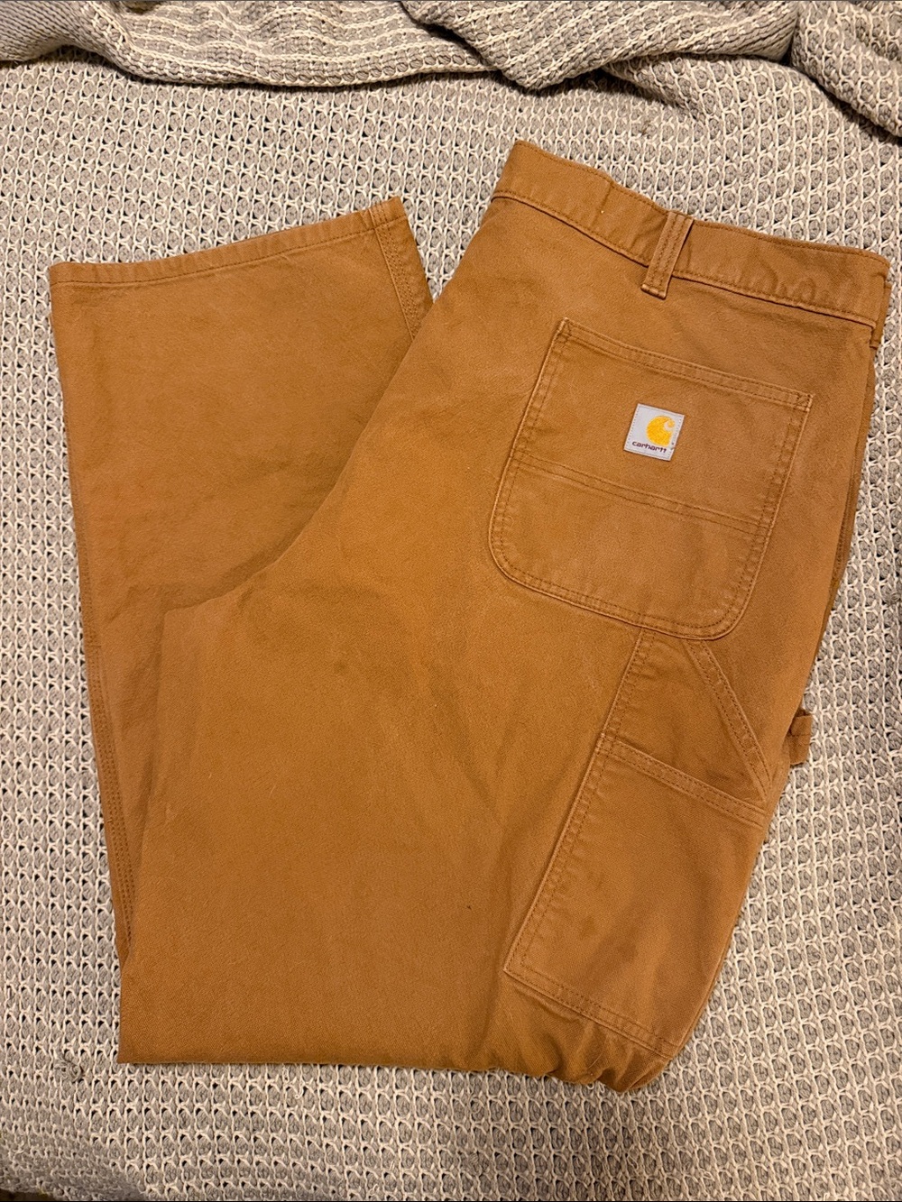 Carhartt Men's Caramel Brown Cargo Work Pants